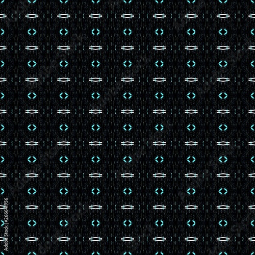 black, medium turquoise and light gray colors. dark seamless pattern for website background. vintage graphic for wallpaper, prints, fabric tiles or poster photo