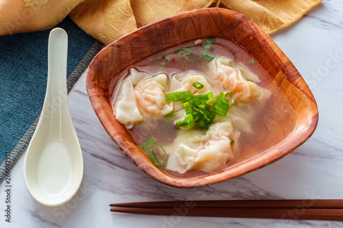 Chinese Shrimp Wonton Soup photo