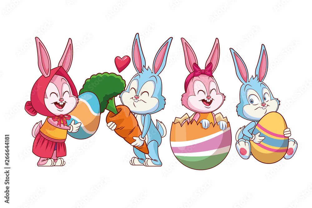 Cute easter bunny celebration Cute easter bunny celebration