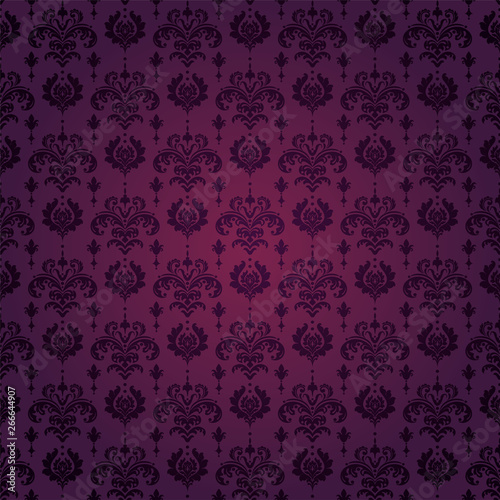 Dark purple background wallpaper in vintage style vector image