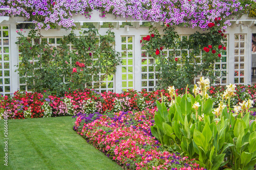 The colourful Butchart Gardens