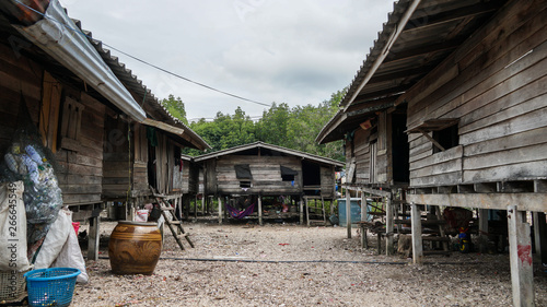 Moken village at Ko Lao Island Ranong Province Thailand