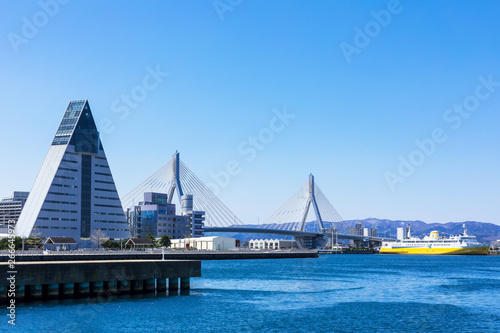Fotografía (青森県ｰ港の風景)青森中央埠頭の風景４