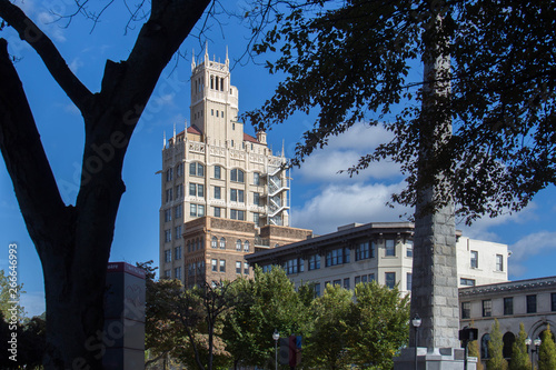 Asheville North Carolina Skyline - Vance Memorial - Cityscape photo