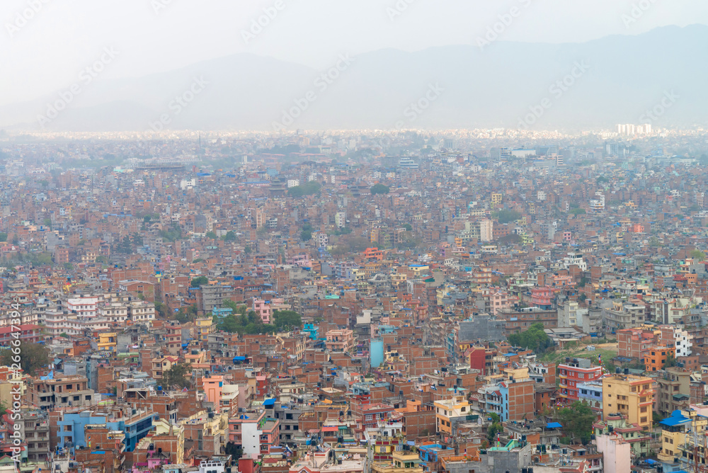Kathmandu cityscape scenery view from Swayambhunath  Stupa, Nepal