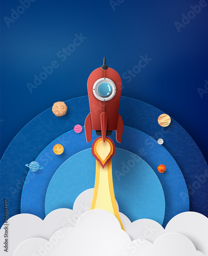Rocket Launching into Paper Universe