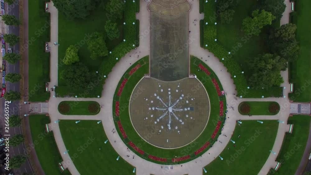 Mannheim Friedrichsplatz square. drone shot of Mannheim Friedrichsplatz square. Mannheim city square