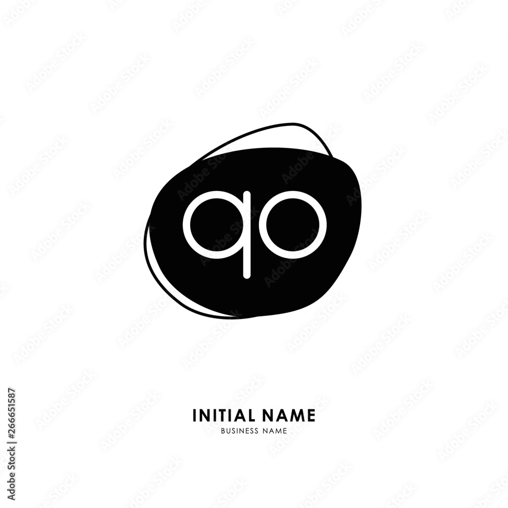 Q O QO Initial logo letter with minimalist concept. Vector with scandinavian style logo. Q O QO Initial logo letter with minimalist concept. Vector with scandinavian style logo.