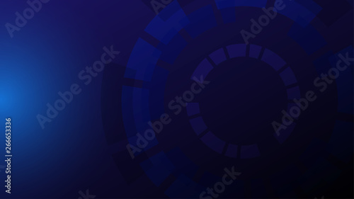 Abstract dark blue technology background, vector illustration.