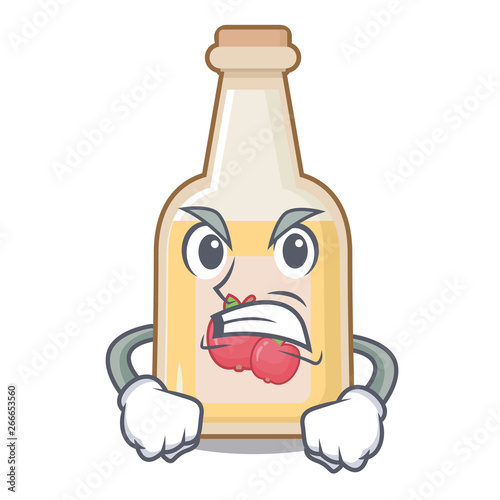 Angry apple cider in the character shape