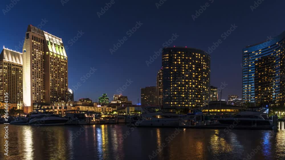 San Diego from Sea Port Village - Time-Lapse San Diego from Sea Port Village - Time-Lapse