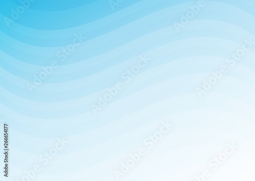 Soft blue wave abstract background vector illustration.