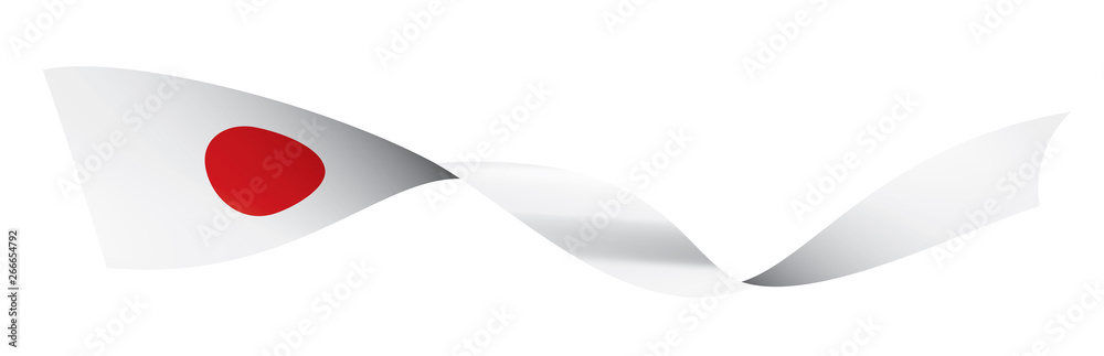 Japan flag, vector illustration on a white background Japan flag, vector illustration on a white background