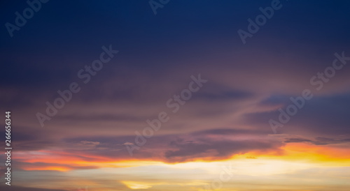 Natural Sky Sunset or sunrise background. © 223046