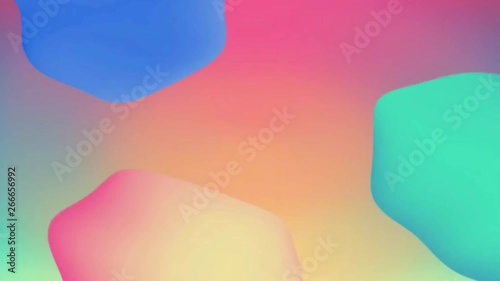 Abstract geometric shapes with vibrant colors background animation. 