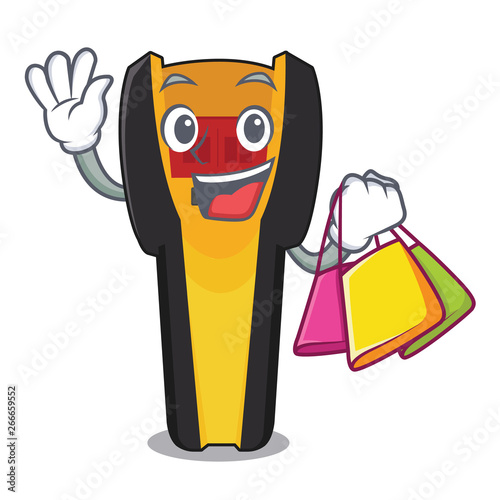Shopping stud finder in the cartoon shape