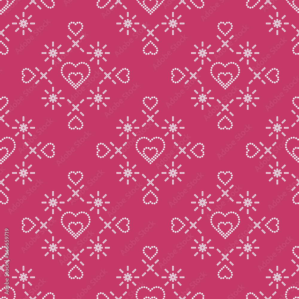 Seamless pattern with hearts. Valentine's Day Seamless pattern with hearts. Valentine's Day