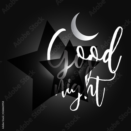 good night logo design vector