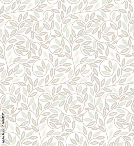 Seamless climber plant pattern. Suitable for wallpaper, wrapping, textile printing and backgrounds
