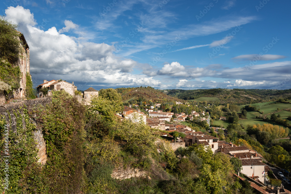 Ramparts of the medieval village of Cordes-sur-Ciel