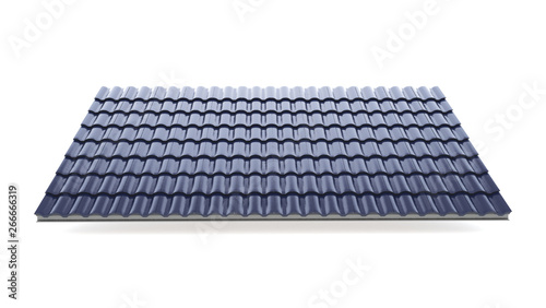 3d roof on the white background. 3d rendering