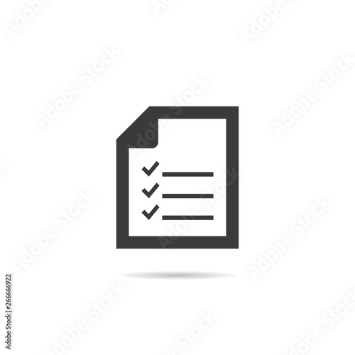 Vector Document Icon With Checklist © siridhata