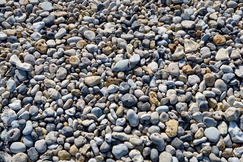 galets sur la plage