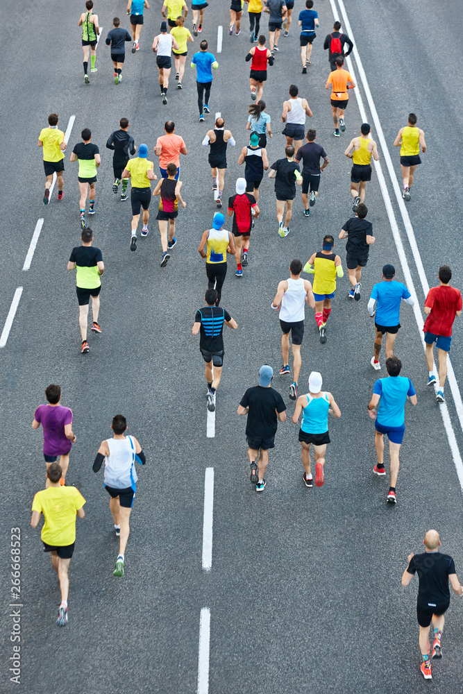 Fotografie Runners on the street