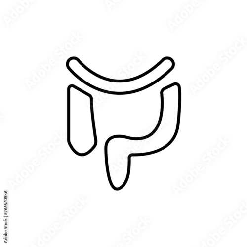 bowels icon. Vector illustration. Organ icon vector