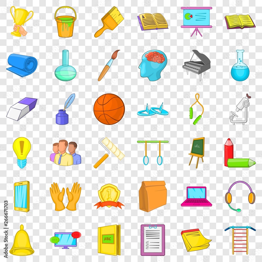 Good education icons set. Cartoon style of 36 good education vector icons for web for any design Good education icons set. Cartoon style of 36 good education vector icons for web for any design