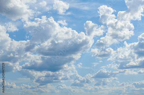 Fototapeta Naklejka Na Ścianę i Meble -  Bright sunny clouds, beautiful sky at day as background