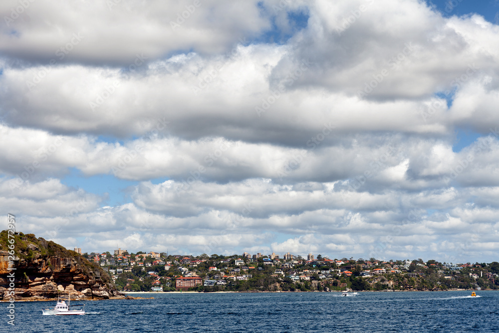 View of residential homes and apartments