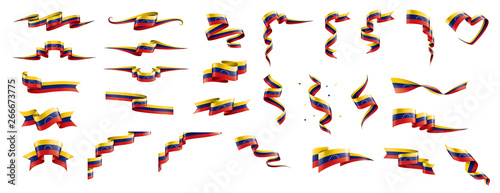 Venezuela flag, vector illustration on a white background photo