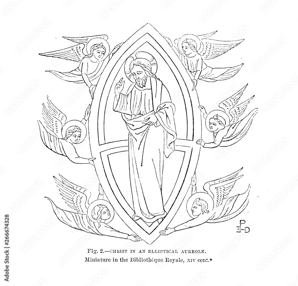 Christian illustration. Old image Christian illustration. Old image