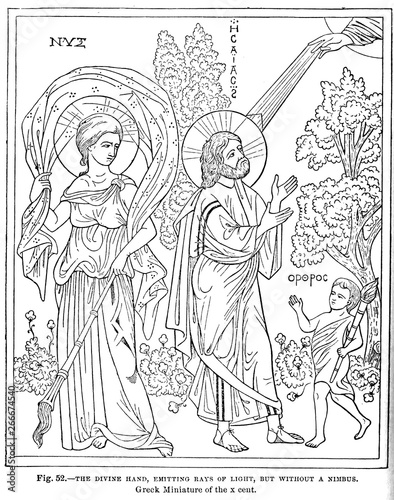 Christian illustration. Old image