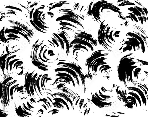 Brush grunge pattern. White and black vector.