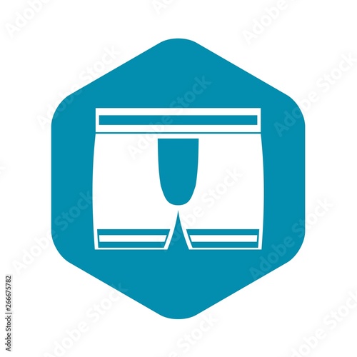 Man boxer briefs icon. Simple illustration of man boxer briefs vector icon for web