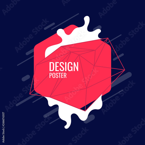 Abstract background with dynamic splash. Vector illustration