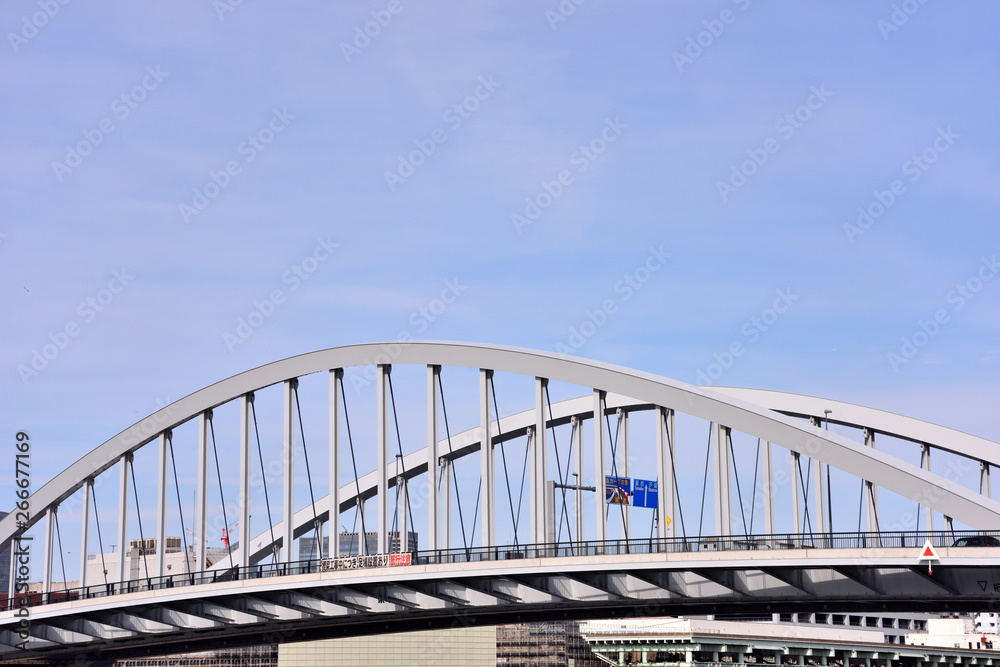 隅田川築地大橋の周辺の景色