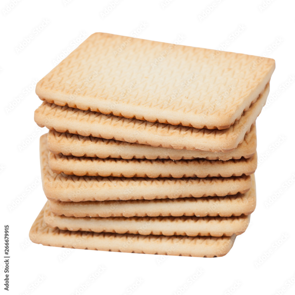 Group of rectangular cookies isolated Group of rectangular cookies isolated