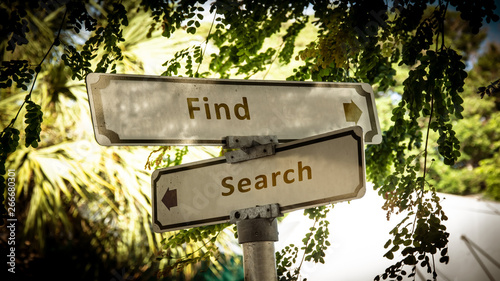 Street Sign Find versus Search