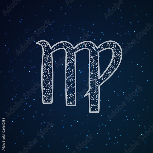 Virgo zodiac sign.