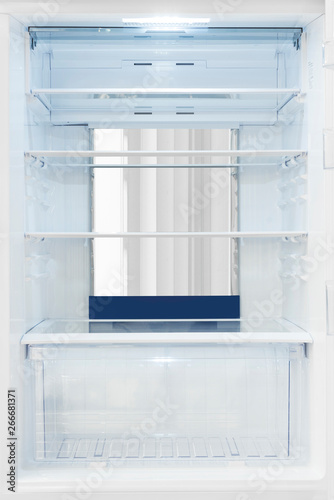 Wallpaper Mural Refrigerator Isolated on White Background. Modern Kitchen and Domestic Major Appliances Torontodigital.ca