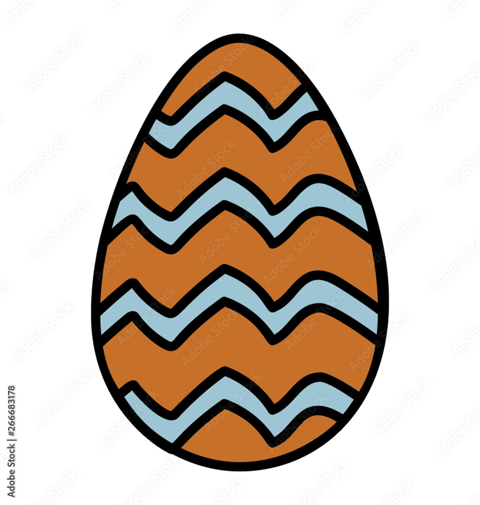 Easter egg, doodle design vector Easter egg, doodle design vector