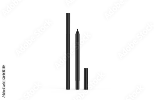 Kohl eye liner mockup on isolated white background, ready for your design presentation, 3d illustration