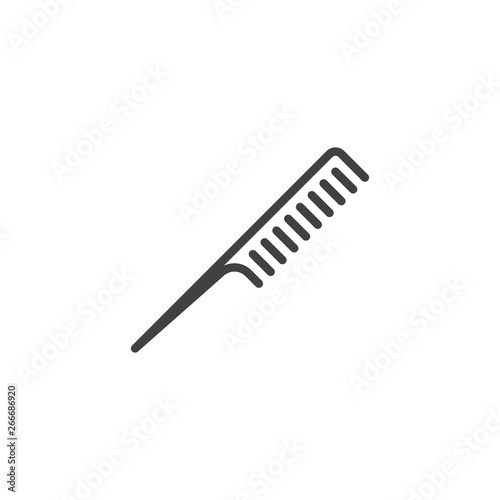 Hairdresser comb line icon. linear style sign for mobile concept and web design. Barber Comb outline vector icon. Symbol, logo illustration. Pixel perfect vector graphics