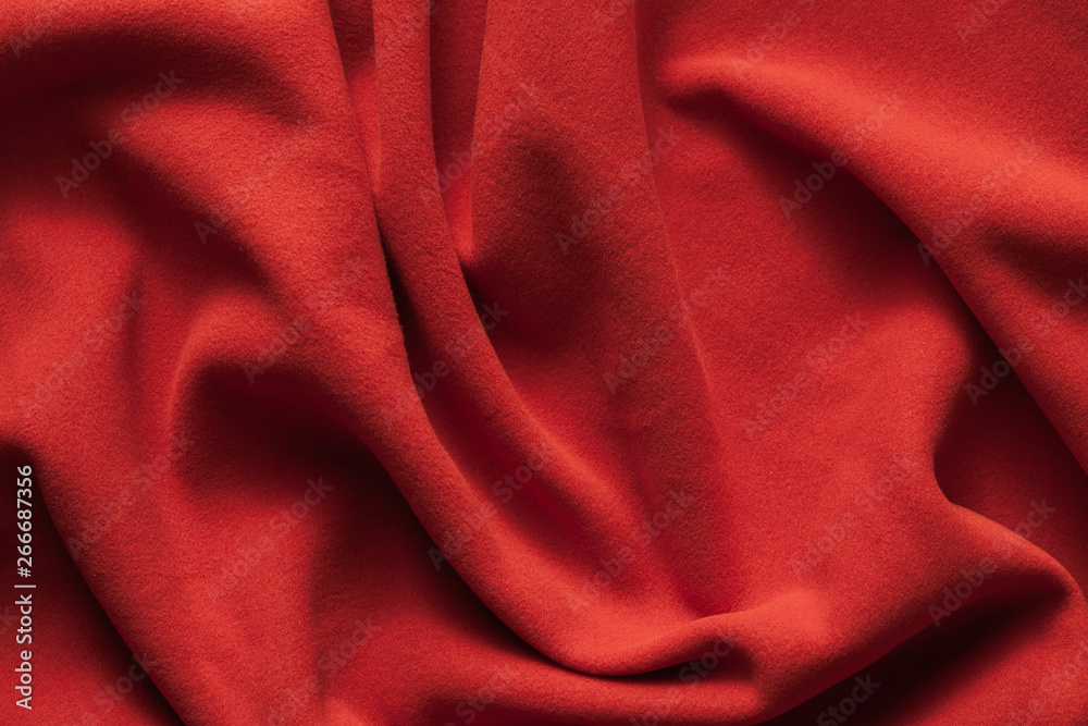 Background texture of red fleece, Background texture of red fleece,