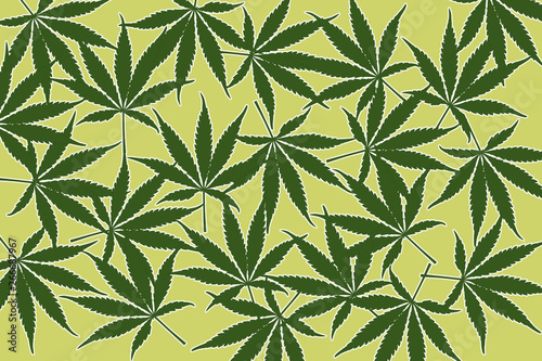 leafs of cannabis background abstract background