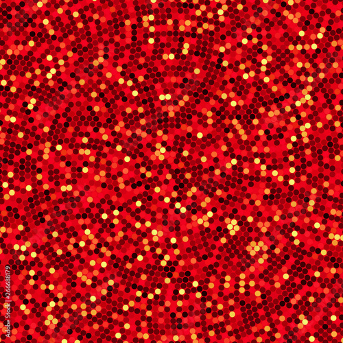Simple confetti background, vector illustration. Pattern with mixed small red, yellow spots.