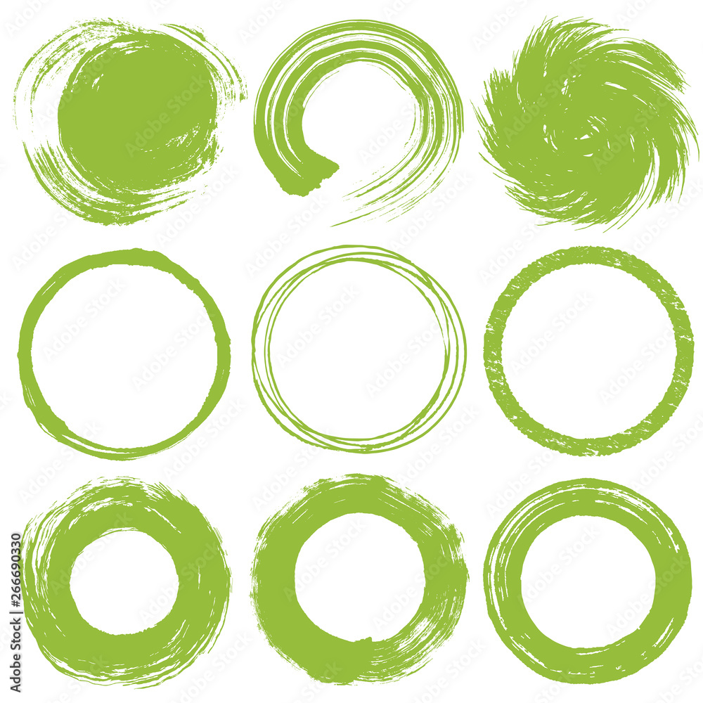 抹茶 新茶 円 毛筆イラスト Stock Vector Adobe Stock